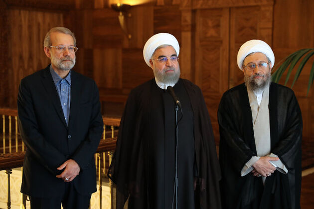 سخنرانی سران قوا در مراسم تحلیف روحانی
