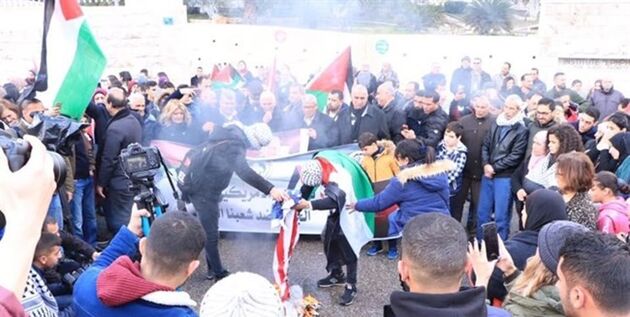 حمله رژیم صهیونیستی به تظاهرکنندگان فلسطینی در کرانه باختری