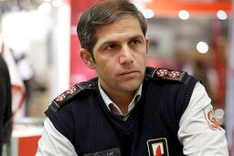 واژگونی بونکر حامل سیمان در یکی از بزرگراه های تهران