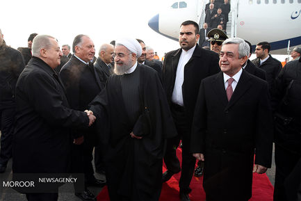 رییس جمهوری وارد ایروان شد