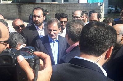 افتتاح یک شرکت تولیدی توسط معاون اول رئیس جمهور در صومعه سرا + تصاویر