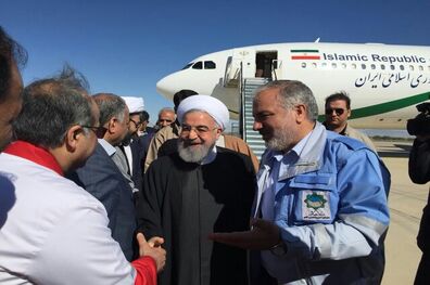 روحانی از منطقه عورکی دشتیاری بازدید کرد