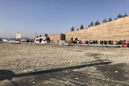 واژگونی اتوبوس شرکت واحد در اتوبان شهید بابایی 28 مصدوم برجای گذاشت