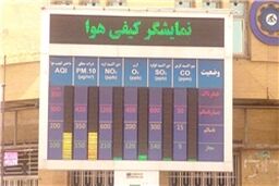 آنلاین شدن تابلوهای اطلاع رسانی آلودگی هوای تهران