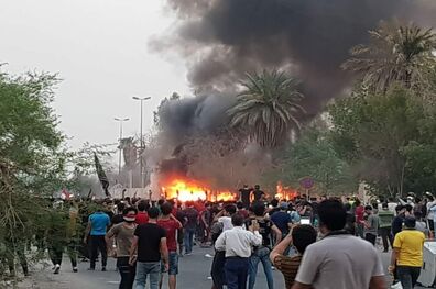 اعتراضات بصره روز گذشته ۲ کشته و ۴۵ زخمی برجای گذاشت