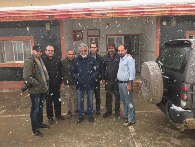 تصویربرداری سریال رعد و برق  در مناطق سیل زده