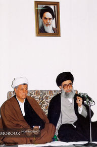 تصاویری از آیت‌الله هاشمی رفسنجانی در کنار مقام معظم رهبری