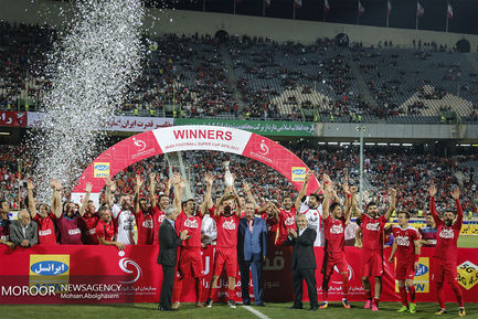 جشن قهرمانی پرسپولیس در سوپرجام فوتبال