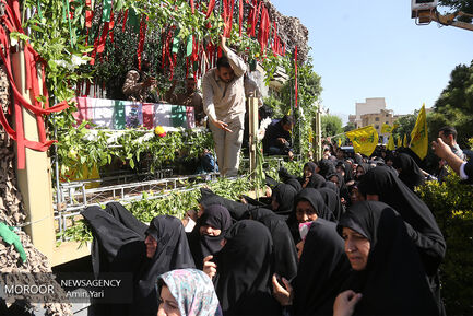 تشییع پیکر شهید مدافع حرم محمد جنتی