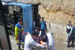 نقص فنی دلیل حادثه واژگونی اتوبوس گنبد/اثری از مصرف مواد مخدر و مشروبات الکلی در راننده نبود