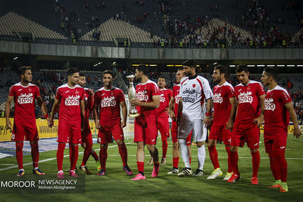 جشن قهرمانی پرسپولیس در سوپرجام فوتبال