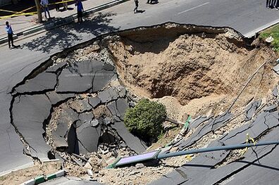 فرونشست زمین در تهران نادیده گرفته می شود
