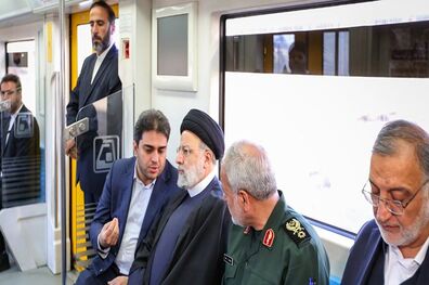 بهره برداری مترو پرند با حضور رئیس جمهور،شهردار تهران و دیگر مسئولان