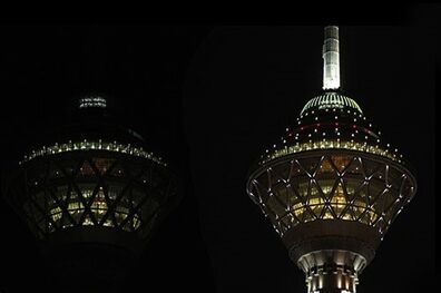 برج میلاد تهران امشب خاموش می شود