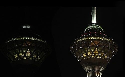 برج میلاد تهران امشب خاموش می شود