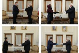 دیدار سفرای برخی کشورها در ایران با ظریف