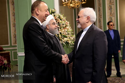 استقبال رسمی روحانی از رییس جمهور آذربایجان