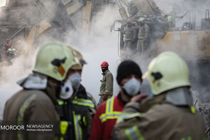 هفتمین روز آواربرداری ساختمان پلاسکو