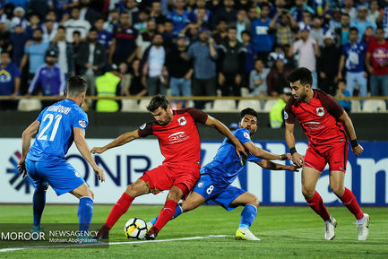 دیدار تیم های فوتبال استقلال ایران و الریان قطر