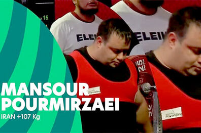 وزنه‌ بردار ایران در میان ۱۰ ورزشکار برتر پارالمپیک قرار گرفت