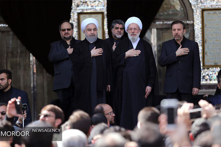 مراسم عزاداری روز عاشورا در حرم شاه عبدالعظیم 