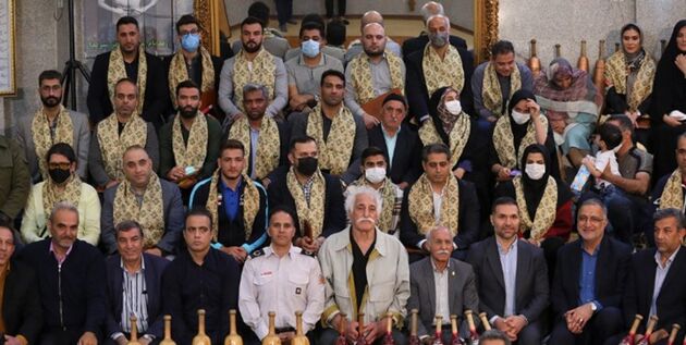 حضور زاکانی در جمع ورزشکاران حامی ملت مظلوم فلسطین