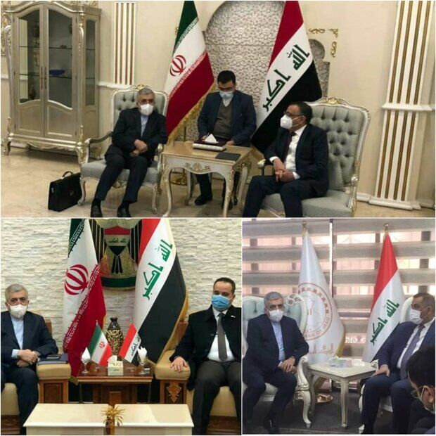دیدار و گفتگو وزیر نیرو با ۳ مقام‌ عراقی در بغداد