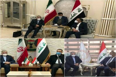 دیدار و گفتگو وزیر نیرو با ۳ مقام‌ عراقی در بغداد
