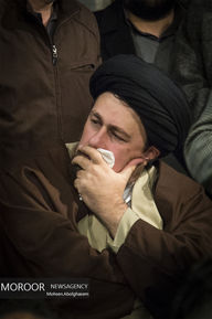 وداع با پیکر آیت الله هاشمی رفسنجانی در حسینیه جماران