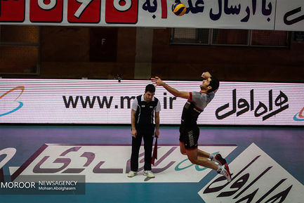 دیدار تیم های والیبال بانک سرمایه و سایپا تهران