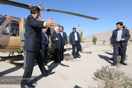 سفر رییس جمهوری به مناطق زلزله زده کرمانشاه