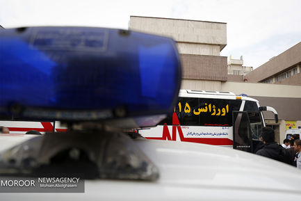 مصدومان حادثه واژگونی اتوبوس حامل زائران ایرانی