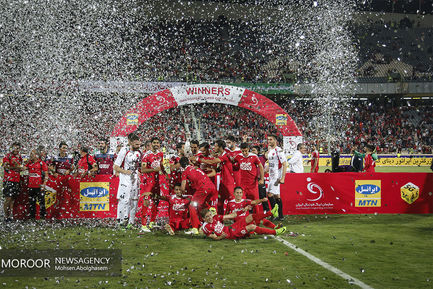 جشن قهرمانی پرسپولیس در سوپرجام فوتبال