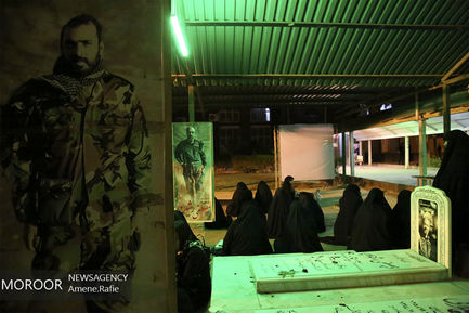 شب بیست و یکم ماه مبارک رمضان در جوار شهدای مدافع حرم اهواز