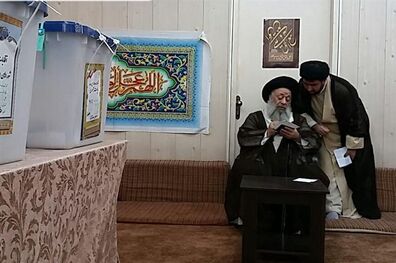 آیت‌الله موسوی جزایری در انتخابات شرکت کرد