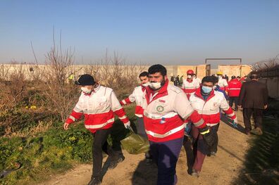 پایان جمع‌آوری پیکر جان‌باختگان سقوط هواپیمای اوکراینی