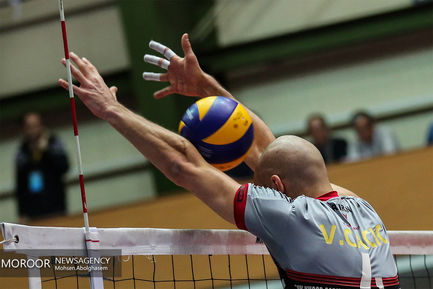 دیدار تیم های والیبال بانک سرمایه و سایپا تهران