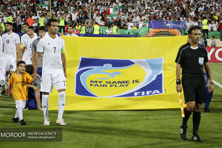 دیدار تیم های ملی فوتبال ایران و ازبکستان