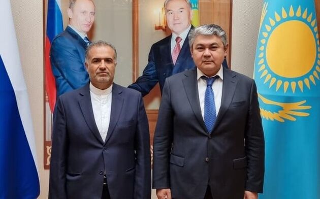 دیدار و گفتگو جلالی با سفیر قزاقستان در مسکو 