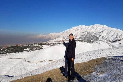 بازدید شهردار تهران از پروژه کمربند سبز تهران در تلو