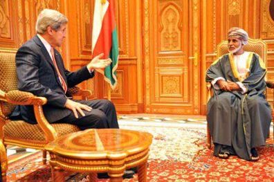 دیدار جان کری با سلطان قابوس در مسقط