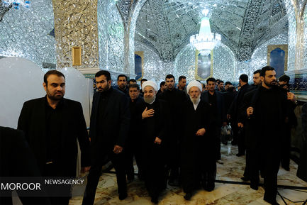 مراسم عزاداری روز عاشورا در حرم شاه عبدالعظیم 