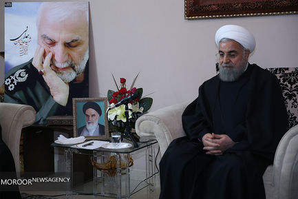  رییس جمهوری در دیدار خانواده شهید سردار سرتیپ پاسدار حسین همدانی