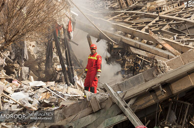 توضیح آتش نشانی درباره دود برخواسته از ساختمان پلاسکو