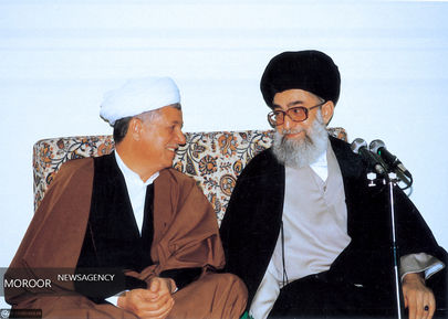 تصاویری از آیت‌الله هاشمی رفسنجانی در کنار مقام معظم رهبری