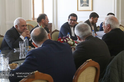 دیدار مسئول سیاست خارجی اتحادیه اروپا با محمدجواد ظریف