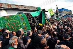 نخل‌گردانی مردم مازندران درسوگ سیدالشهدا(ع)