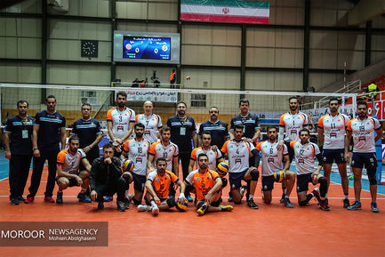 دیدار تیم های والیبال بانک سرمایه و سایپا تهران