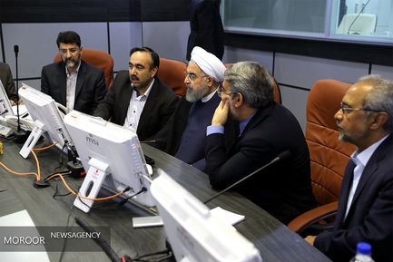 بازدید حسن روحانی از ستاد انتخابات کشور