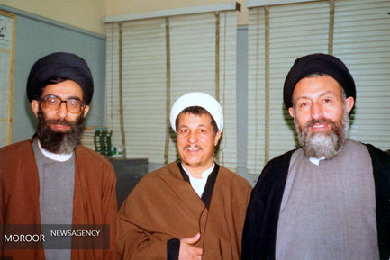 تصاویری از آیت‌الله هاشمی رفسنجانی در کنار مقام معظم رهبری